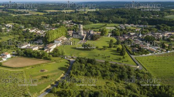 Aerial view Abbey de la Sauve-Majeure, Route to Santiago de Compostela, France, UNESCO (BWP_00098.jpg)