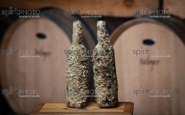 GIRONDE (33), SAINT-CIERS-SUR-GIRONDE,DOMAINE DU CASSARD, CUVEE MARINE  VIGNOBLE BORDELAIS, Eric BILLIERES, VITICULTEUR, SOMMELIER est un passionné toujours à la recherche d’évolution pour améliorer la qualité de ses vins ou sortir des chemins conventionnels. Sa dernière création « bouteilles à la mer » : une partie de sa production de vin blanc élevée dans la mer pendant 8 mois.« Ce vieillissement en mer amène une certaine rondeur et un léger goût iodé. C’est idéal pour accompagner une assiette de fruits de mer. » (CEPHAS_JBNADEAU_012.jpg)