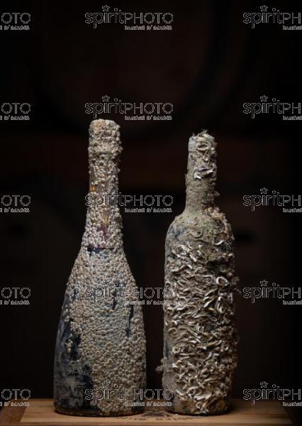 GIRONDE (33), SAINT-CIERS-SUR-GIRONDE,DOMAINE DU CASSARD, CUVEE MARINE  VIGNOBLE BORDELAIS, Eric BILLIERES, VITICULTEUR, SOMMELIER est un passionné toujours à la recherche d’évolution pour améliorer la qualité de ses vins ou sortir des chemins conventionnels. Sa dernière création « bouteilles à la mer » : une partie de sa production de vin blanc élevée dans la mer pendant 8 mois.« Ce vieillissement en mer amène une certaine rondeur et un léger goût iodé. C’est idéal pour accompagner une assiette de fruits de mer. » (CEPHAS_JBNADEAU_016.jpg)
